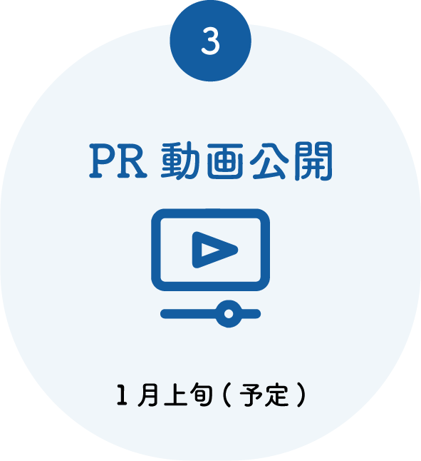 募集　審査　PR動画公開